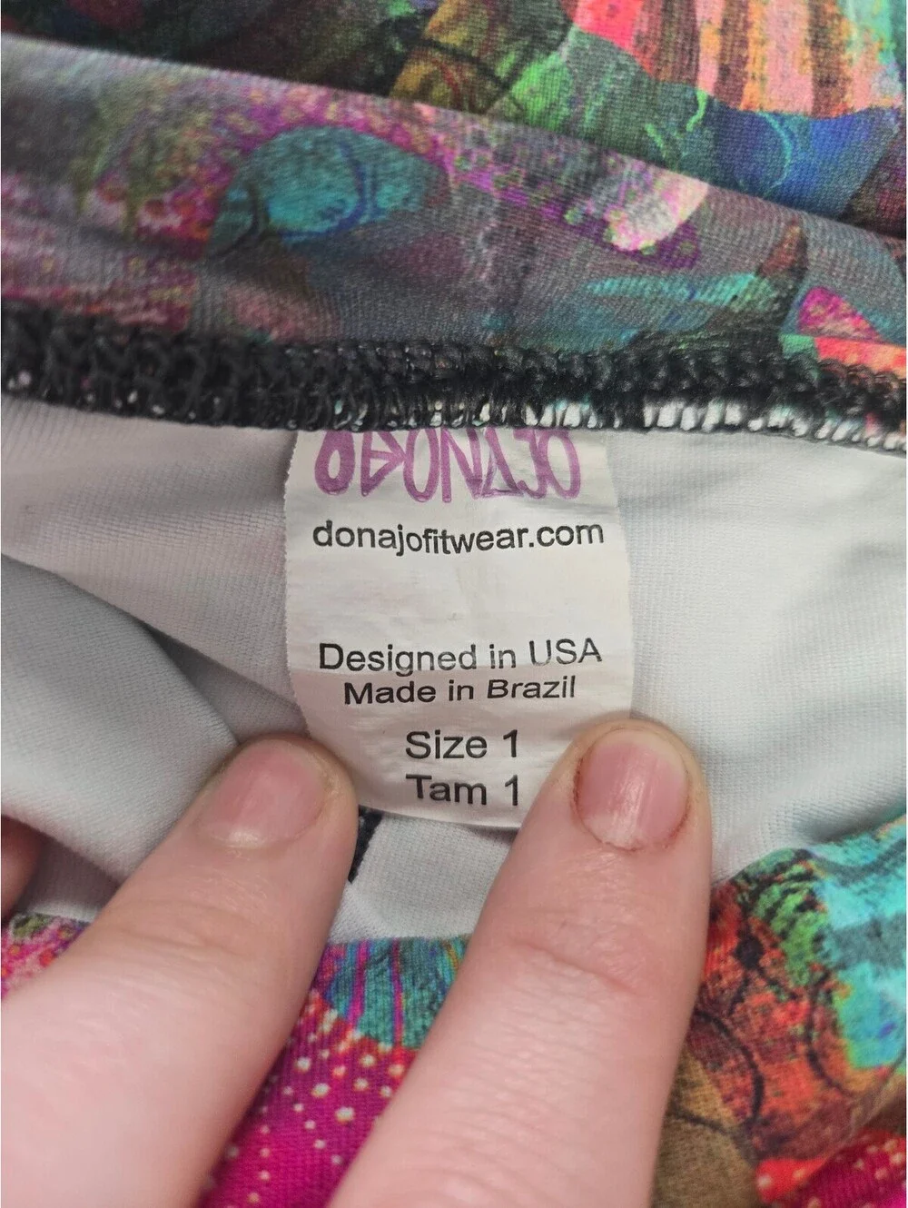 Donajo Multi-Color Printed Skort Size 1